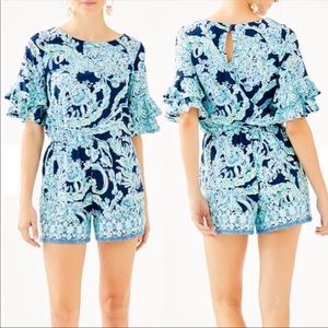 NWT Lilly Pulitzer Scuba Doo Engineered Romper